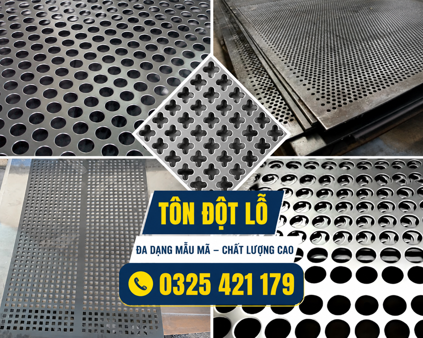 đặt tôn đột lỗ theo yêu cầu