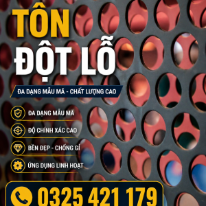Tôn đột lỗ số lượng lớn
