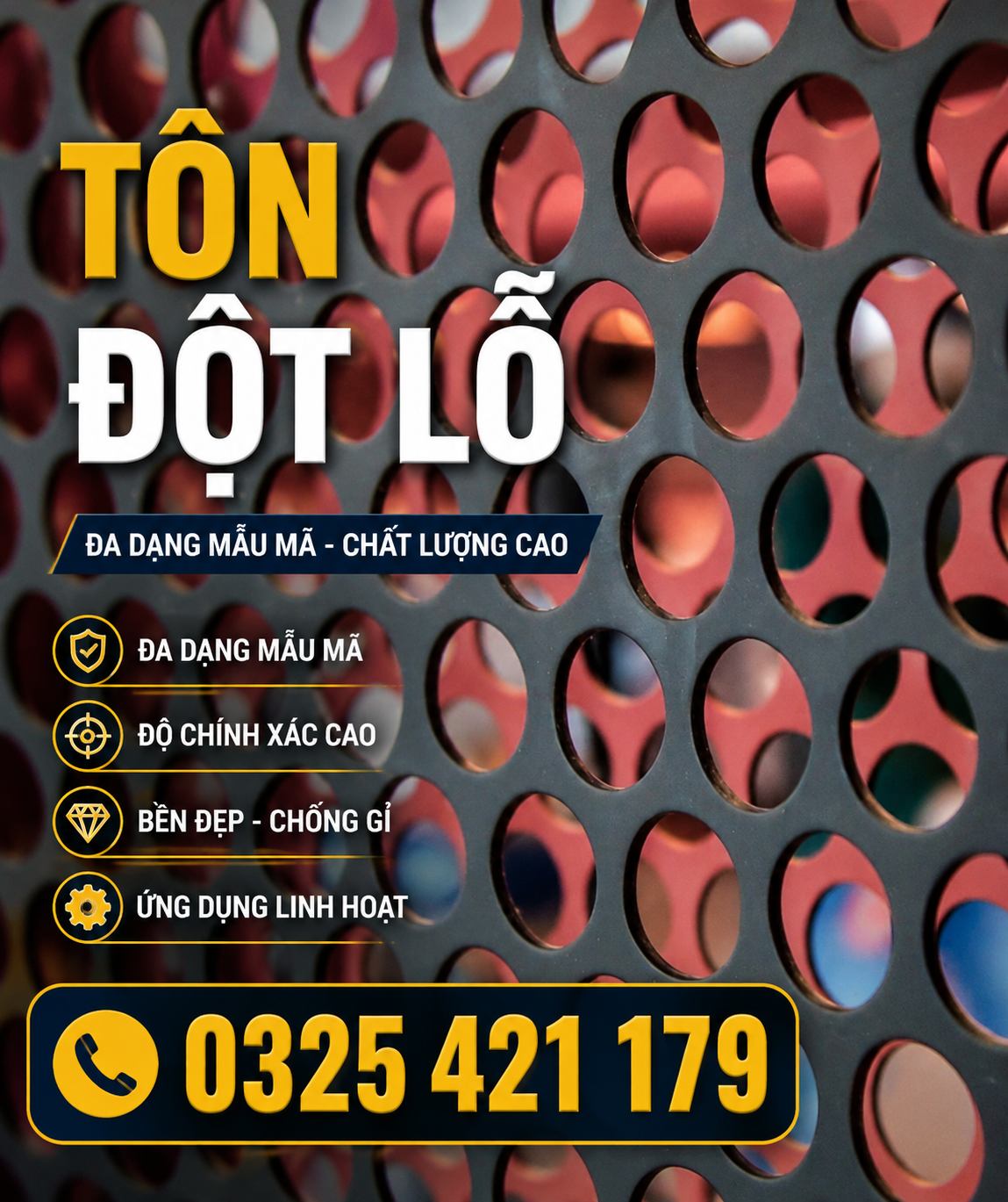 Tôn đột lỗ số lượng lớn Tôn đột lỗ số lượng lớn